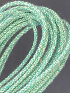 Blood Knot Custom Colour Blend example — Turquoise and Beige