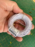 Blood Knot Lilac hard-laid cordage small hank held in hand