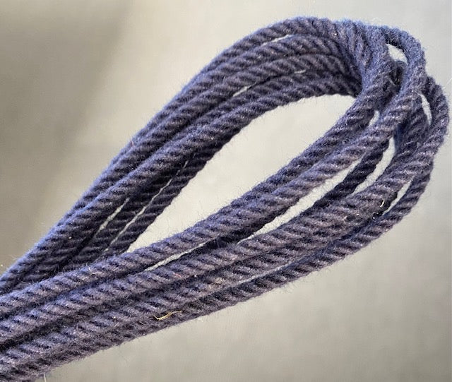 Blood Knot Navy hard-laid cordage