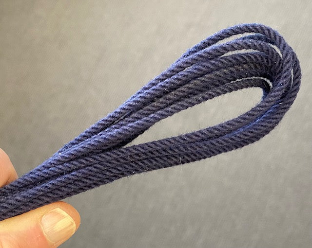 Blood Knot Navy hard-laid cordage detail