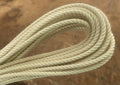 Hank of raw unbleached cotton three-strand hard-laid cordage handmade by Blood Knot