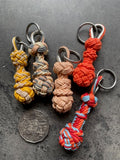 Earlier Little Bloody Ripper designs in assorted colours, examples of ready-made key fob stock